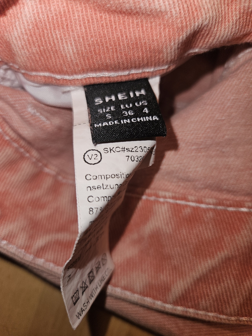 SHEIN Pink Distressed Boyfriend Jeans - Picture 4 of 4